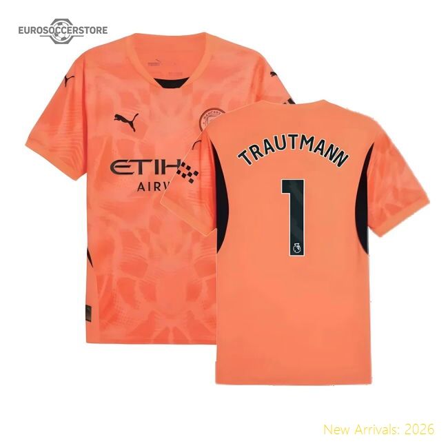 Authentic 2024-2025 Man City Home Goalkeeper Shirt (neon Sun