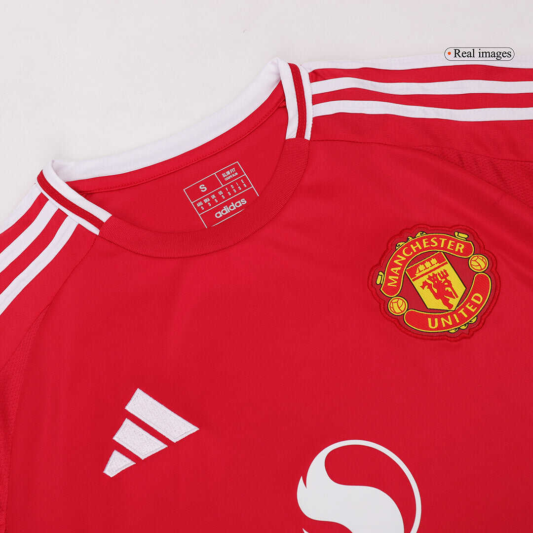 Manchester United Home Long Sleeve Soccer Jersey