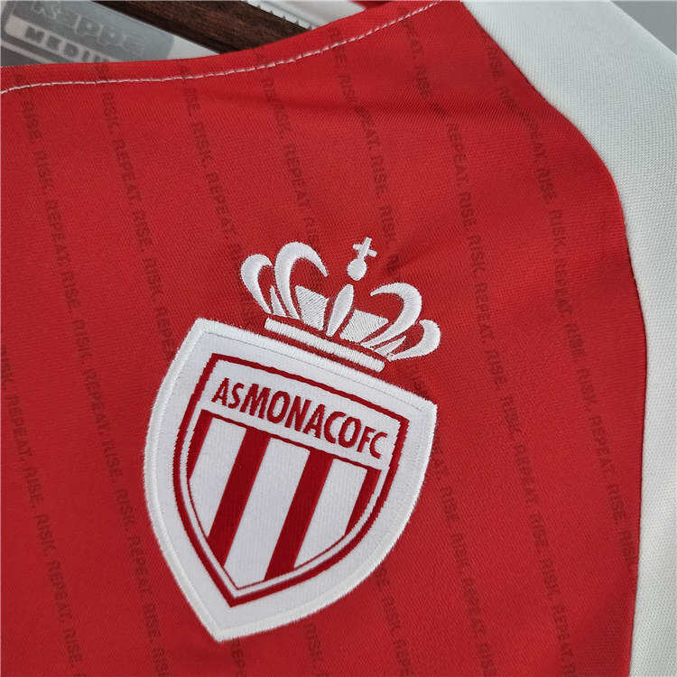 AS Monaco FC 2223 Home RedWhite Soccer Jersey Football Shirt -