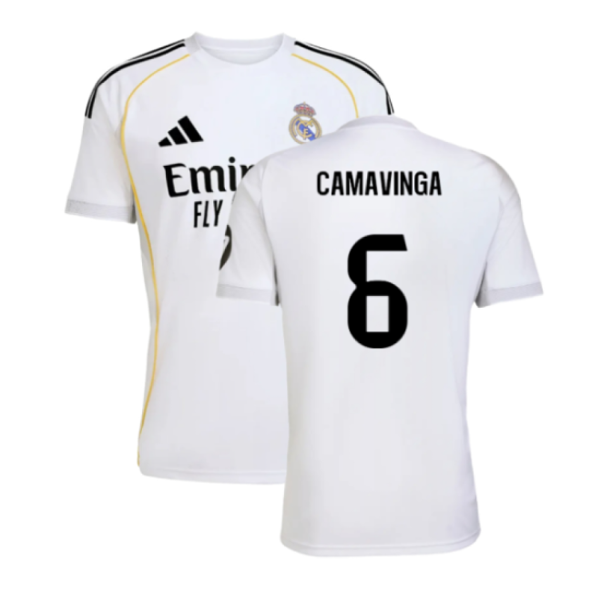 Elite 2025-2026 Real Madrid First Jersey (camavinga 6) - Concept Creation