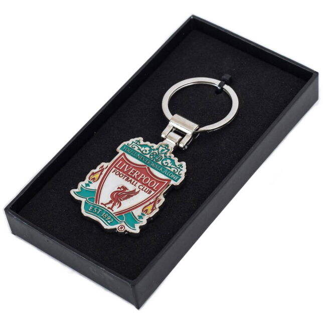 Liverpool FC Boxed Crest Keyring - official style