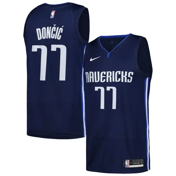 Luka Dončić DAL Swingman Jersey - superior fashionable - Navy