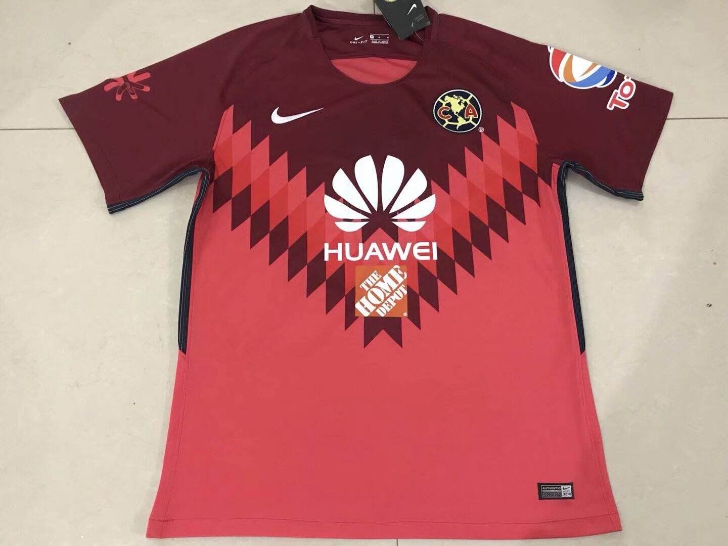 Club America Goalkeeper 201718 Red Soccer Jersey Shirt - Official