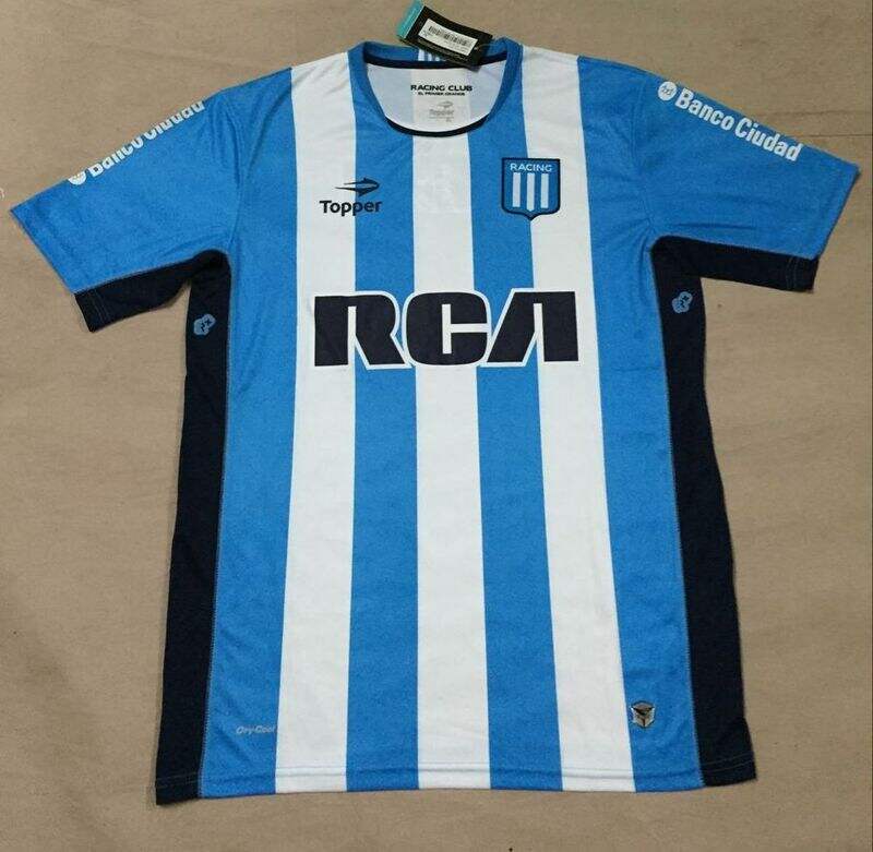 Argentina Racing Club Home 2016-17 Soccer Jersey Shirt - Official
