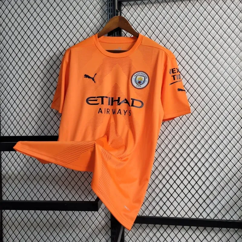 2022-2023 Goalkeeper Manchester City Orange Soccer retro kit