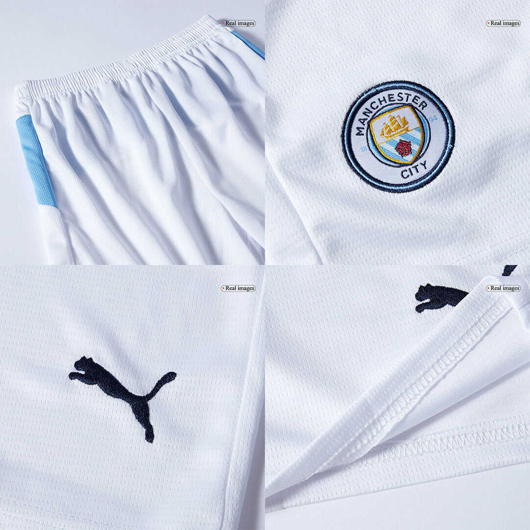 Manchester City Home Kids Soccer Jerseys Full Kit 2025/26