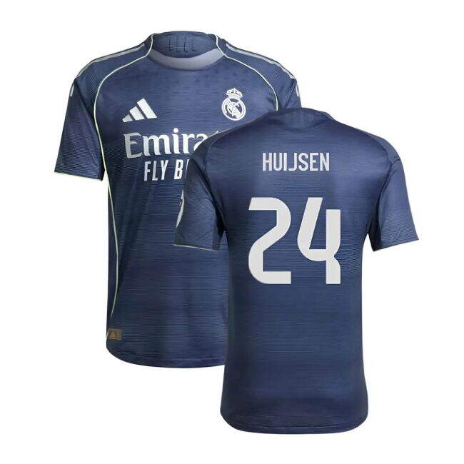 2025-2026 Real Madrid Auth Away Shirt (Huijsen 24) - Match Day Read...
