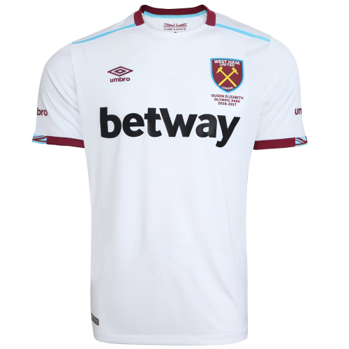 West Ham United Away 201617 Soccer Jersey Shirt - Official Replica