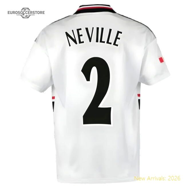 Authentic 1999 Manchester United Away Football Shirt (neville 2)