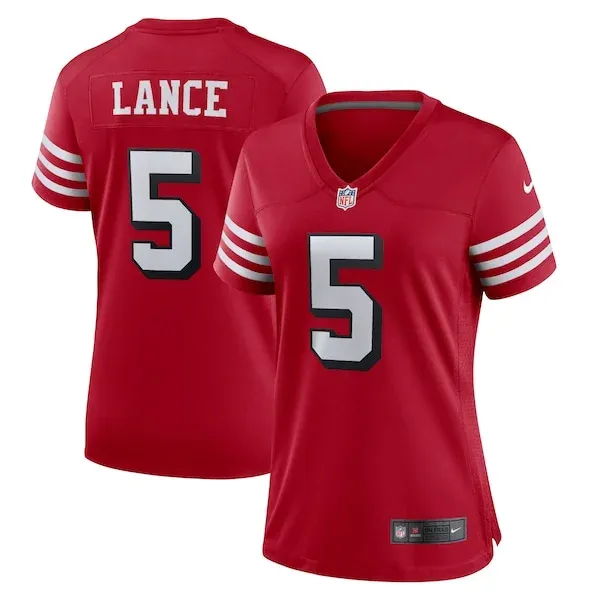 San Francisco 49ers Game NFL Jersey - Scarlet | Official Football A...