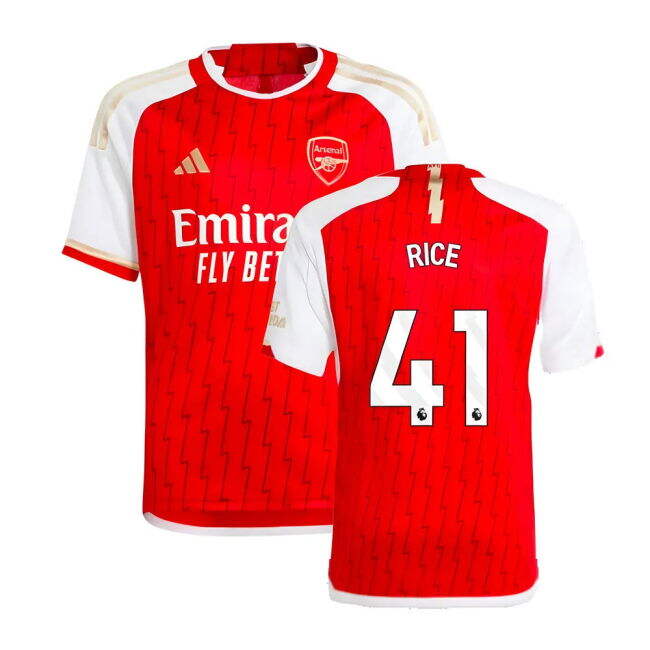 2023-2024 Arsenal Home Shirt (Kids) (Rice 41) (Limited Edition)