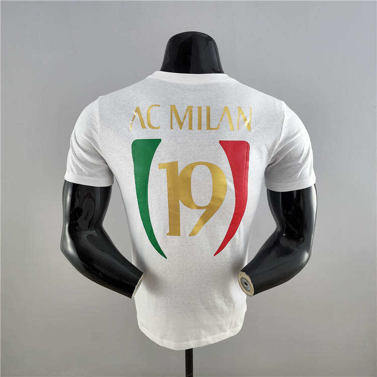 21-22 AC Milan Champion White T-Shirt - Official Replica 6707