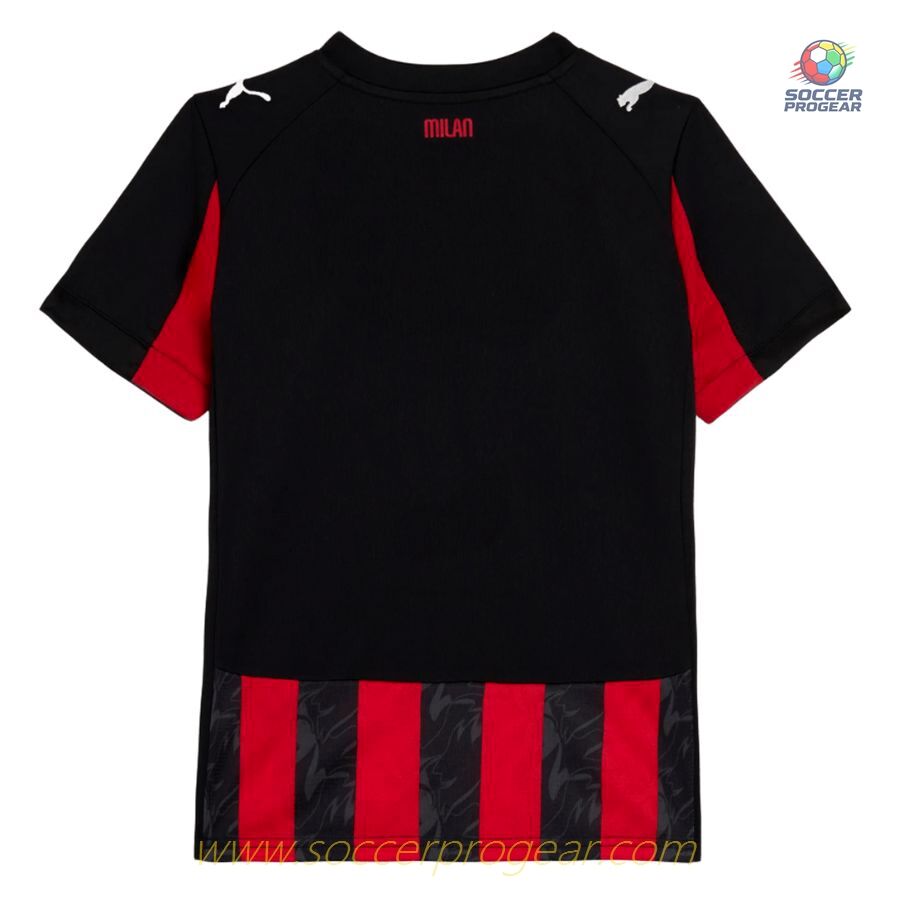 AC Milan Youthren's Home Soccer Team Shirt 2025-2026 Season