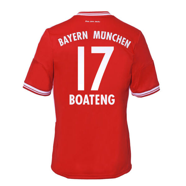 13-14 Bayern Munich 17 Boateng Home Shirt - Official Replica 839