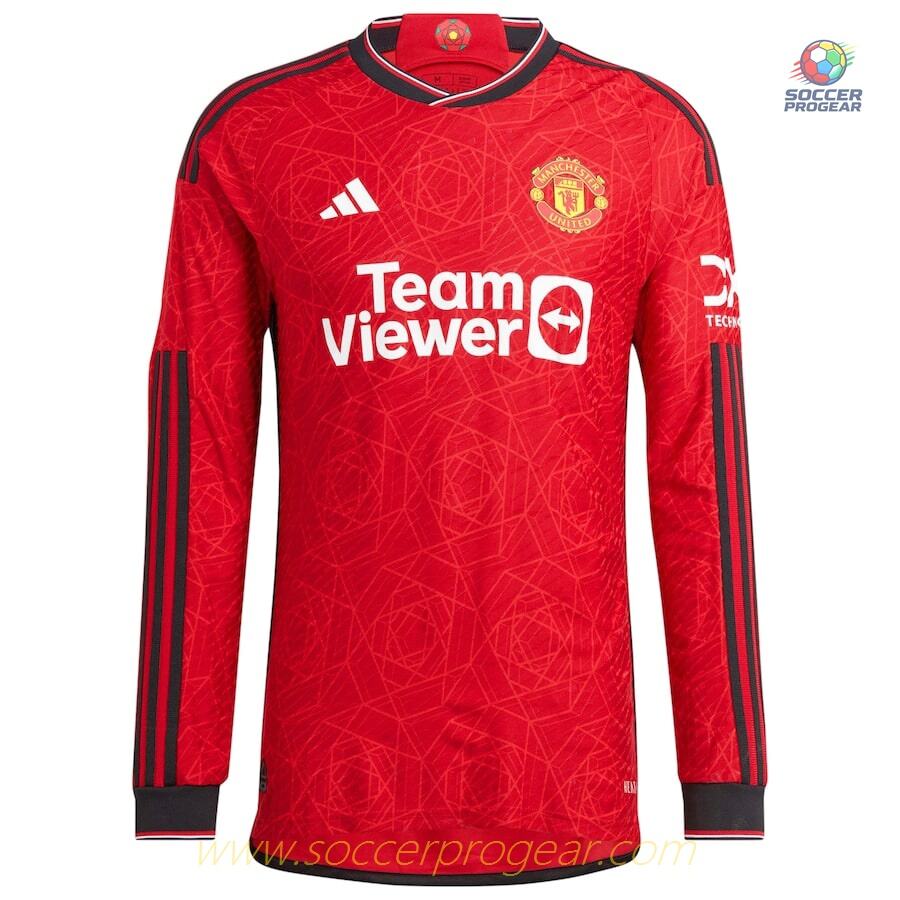 MANCHESTER UNITED English Premier League HOME JERSEY 2023 2024 LONG SLEEVE