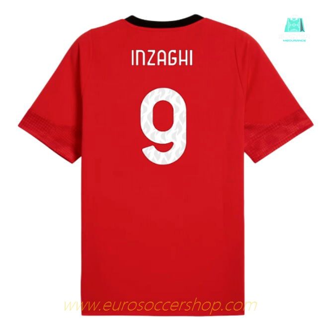 2025-2026 AC Milan Training Jersey (Red) (Inzaghi 9)