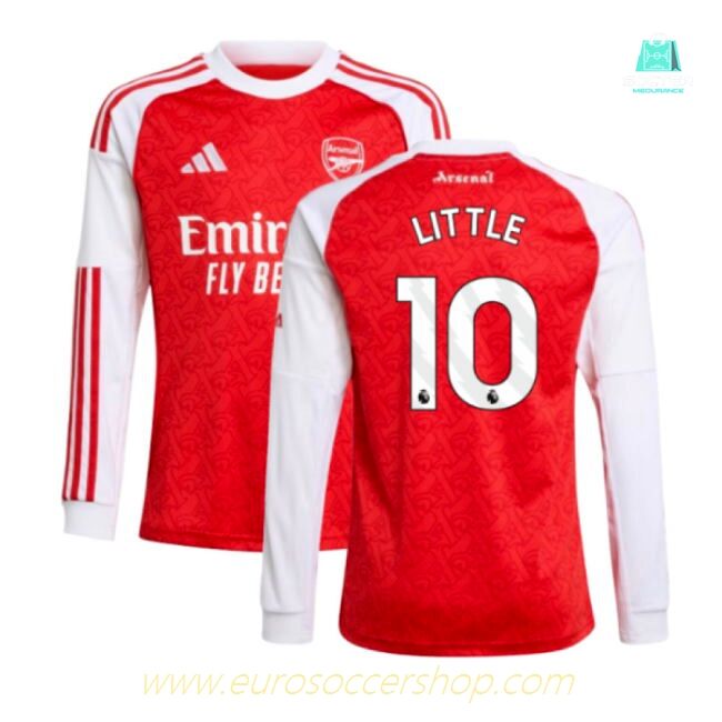 2025-2026 Arsenal Long Sleeve Home Shirt (Kids) (Little 10)