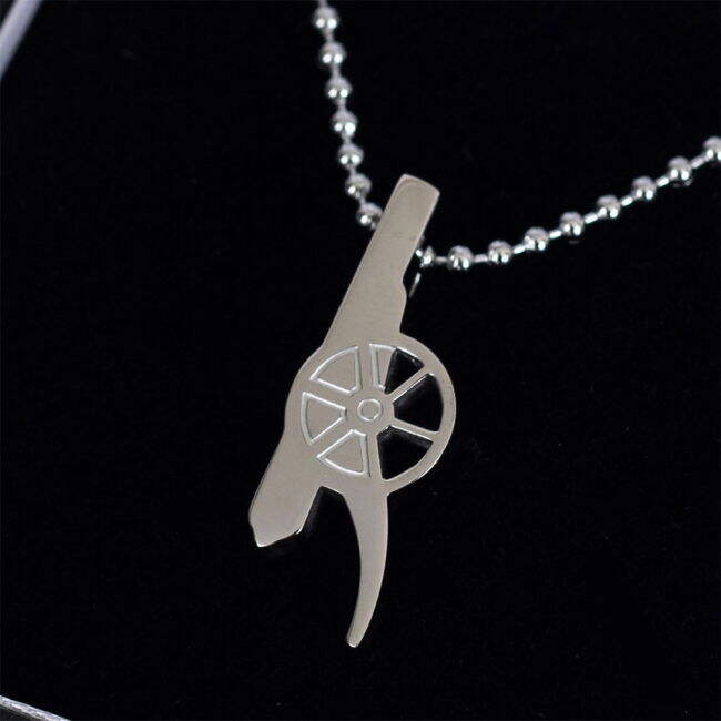 Arsenal FC Stainless Steel Cannon Pendant & Chain (Limited Edition)