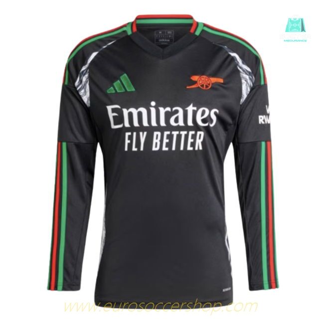 2024-2025 Arsenal Away Long Sleeve Shirt (Saka 7)