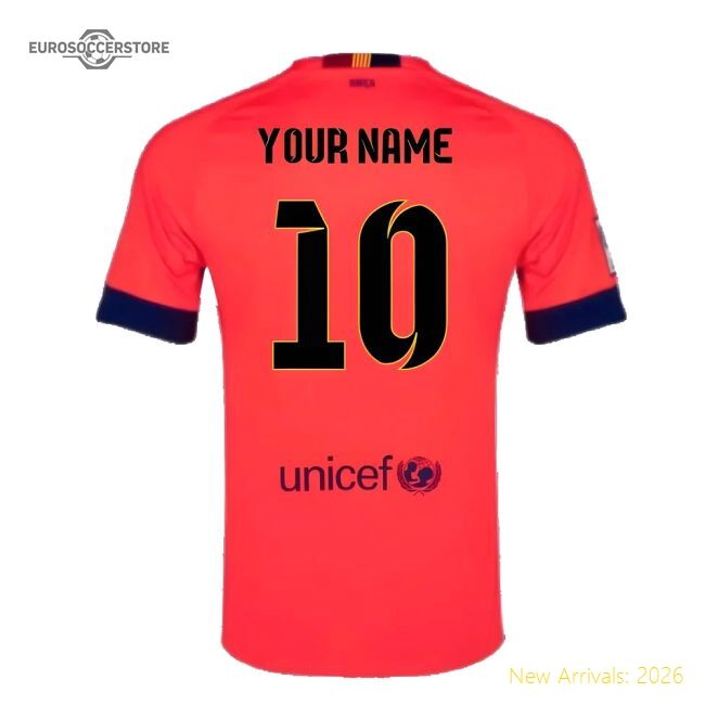 Performance Barcelona 2014-15 Away Shirt ((Excellent) L) (Your Name)