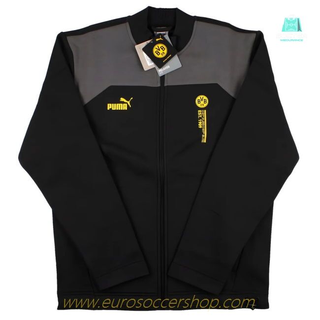 2023-2024 Borussia Dortmund FtblCulture Track Jacket (Black)