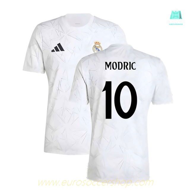 2024-2025 Real Madrid Pre-Match Shirt (White) (Modric 10)