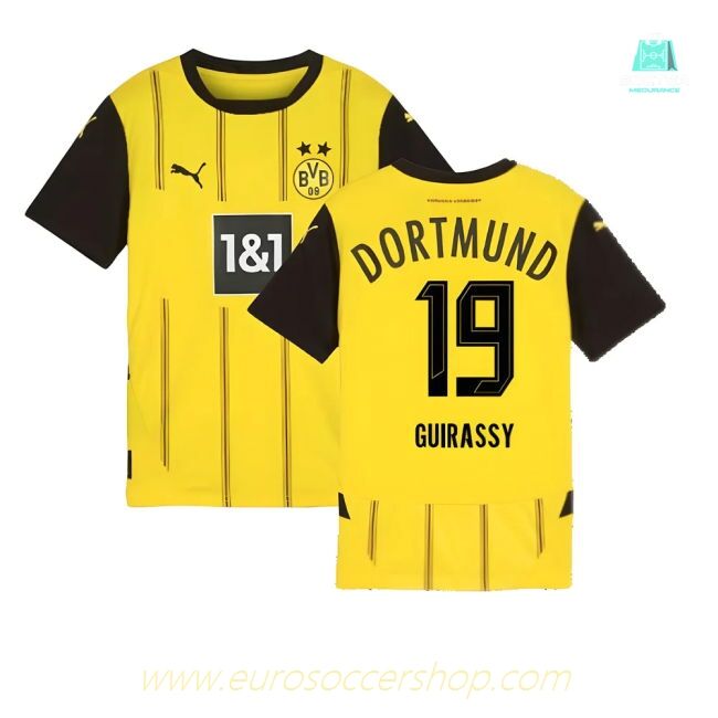2024-2025 Borussia Dortmund Home Shirt (Kids) (Guirassy 19)