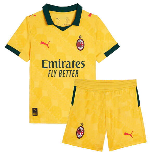 Kids AC Milan 2526 Third Kit ShirtShorts - Official Replica 18696
