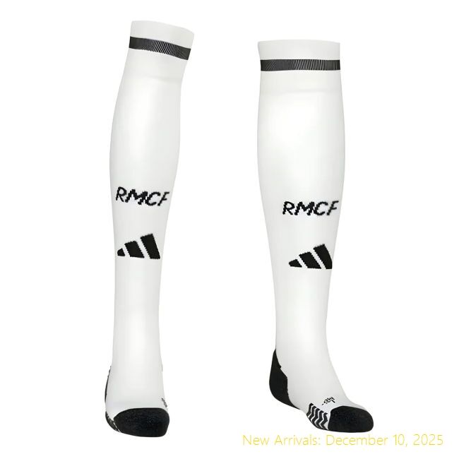 2024-2025 Real Madrid RM Elite Home Socks (White) - Competitive Price