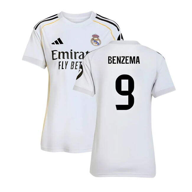 2025-2026 Real Madrid Home Shirt (Womens) (Benzema 9)
