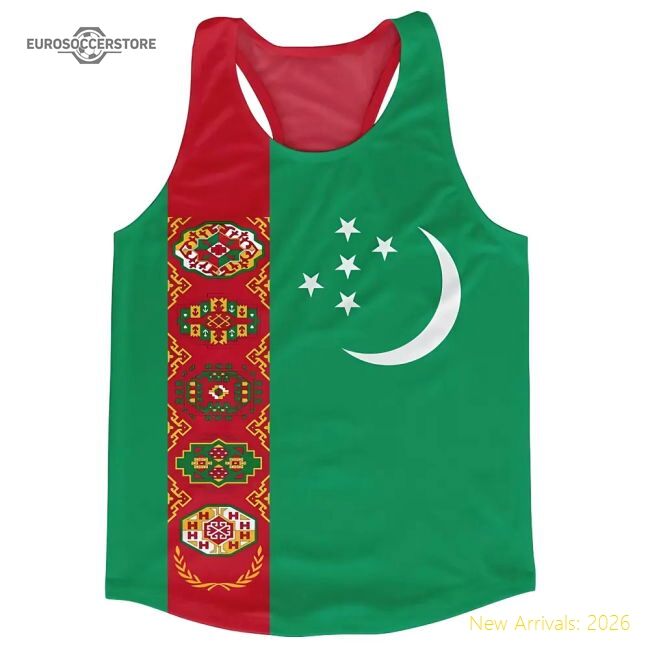 Official Turkmenistan Flag 20242025 Regular Jersey Retro