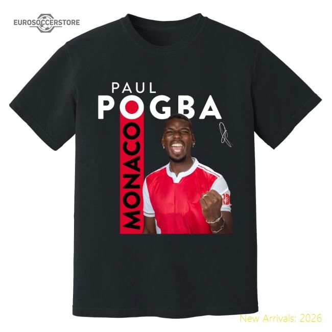 Genuine Performance Paul Pogba Monaco New Signing T-Shirt (Black)