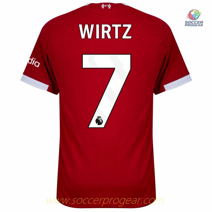 Liverpool Home Team Soccer Shirt 2025/26 Collection Wirtz