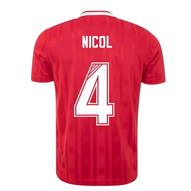 Liverpool FC 1988-89 Candy Home Shirt (Nicol 4)