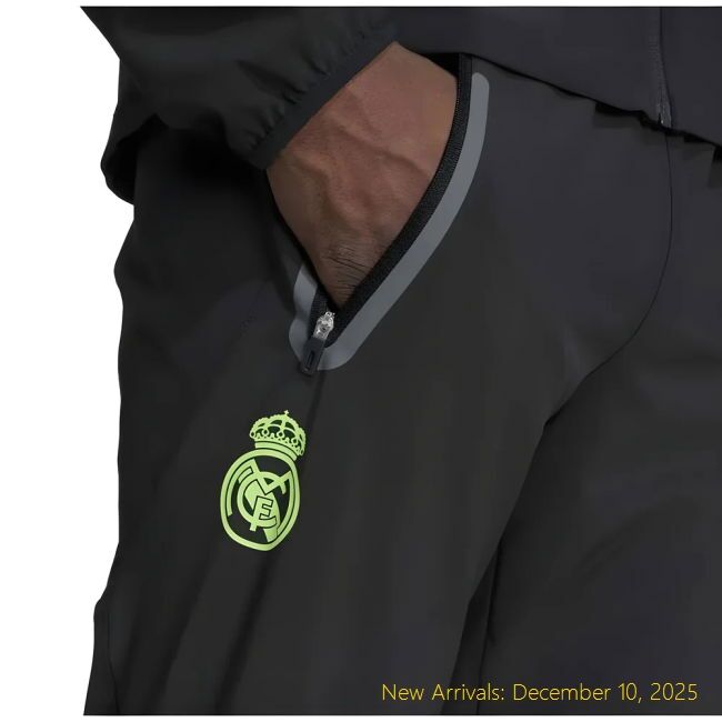 Elite 2025-2026 RM Real Madrid Pro Vis Tech Travel Pants (Black)