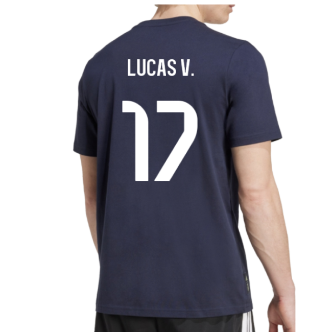 2025-2026 Real Madrid Seasonal Graphic Tee (legend Ink) (lucas V 17)