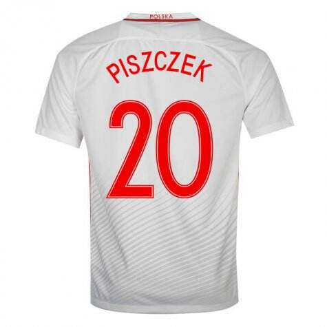 Poland Home 2016 Piszczek 20 Soccer Jersey Shirt - Official Replica