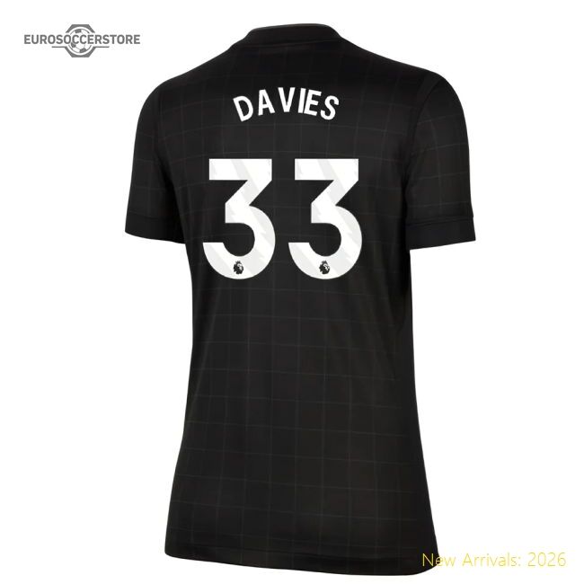 Elite 2025-2026 Spurs Away Shirt (womens) (davies 33) - Authentic Design