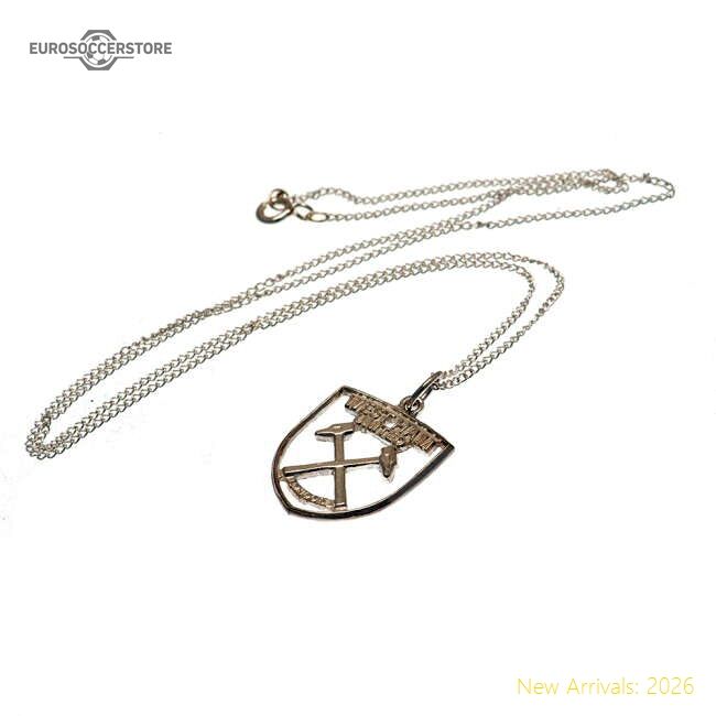 Official West Ham United Fc Sterling Silver Pendant & Chain Cr