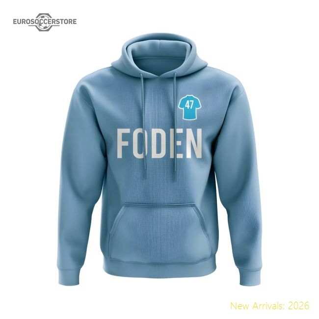 Authentic Phil Foden Man City Number Hoody (sky) - Premium Quality