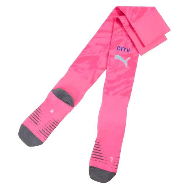 2025-2026 Man City Goalkeeper Home Socks (Pink)