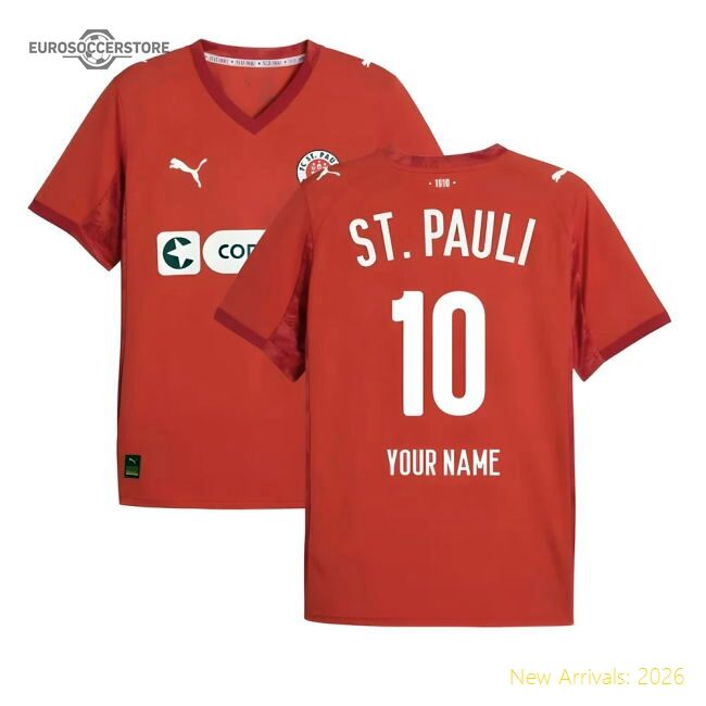 Top-grade 2025-2026 St Pauli Fourth Shirt (your Name) - Official Design