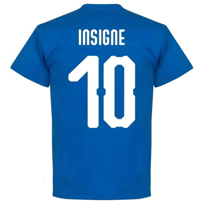 Italy International Team Fan Jersey - Adults Version (Insigne 10) (1)