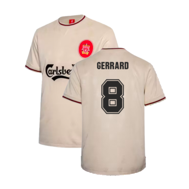 Exceptional 1996-1997 Liverpool Away Vintage Match Jersey GERRARD#369
