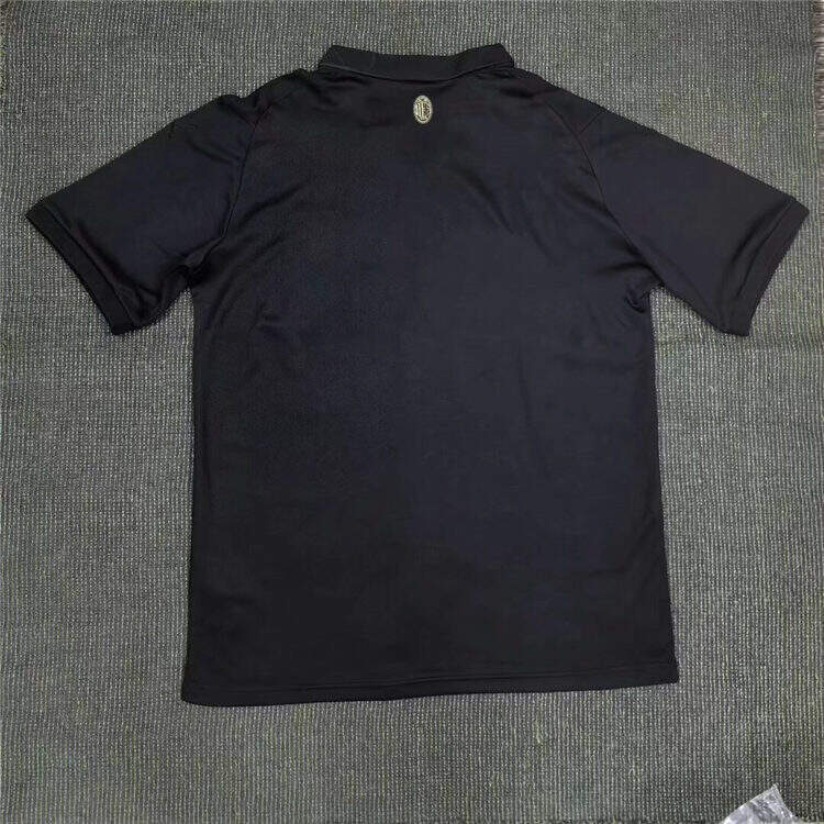 AC Milan 125th Anniversary Black Shirt - Short Sleeve - Official