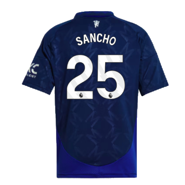 Official 2024-2025 Man Utd Away Shirt (kids) (sancho 25) - Premium