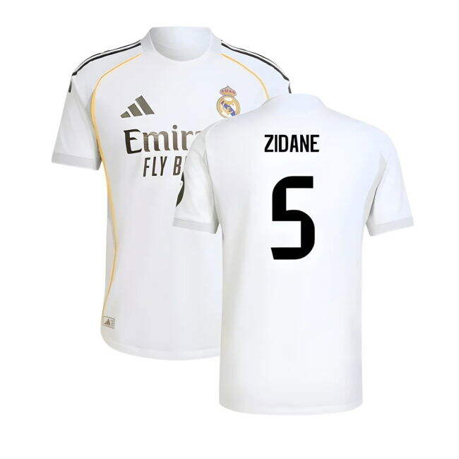 2025-2026 Real Madrid Authentic Home Shirt (Zidane 5)