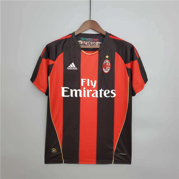 AC Milan 10-11 Retro Home Football Shirt Soccer Jersey - Official