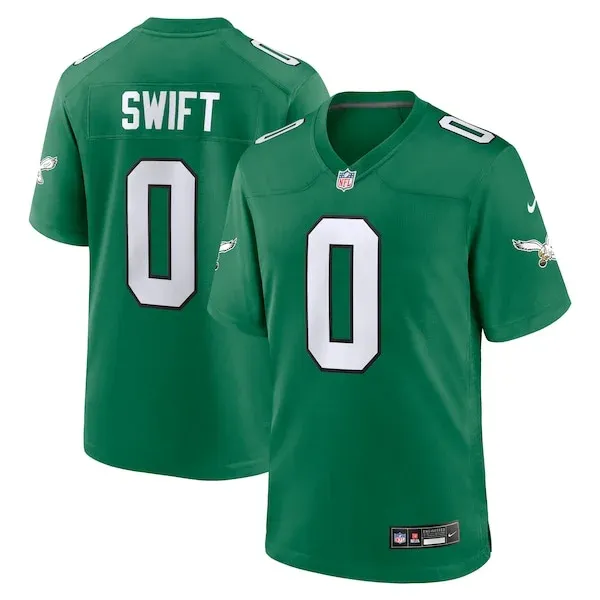 None Swift Philadelphia Game Jersey - Green | NFL Player Jersey