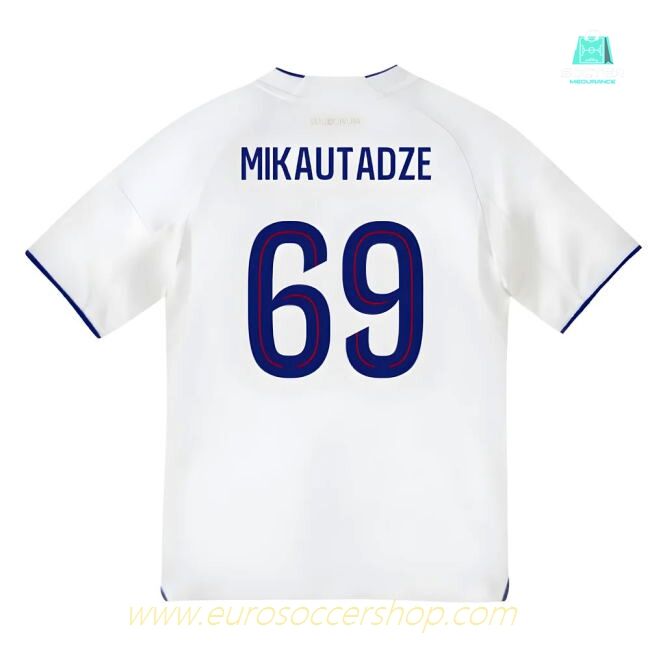 2025-2026 Olympique Lyon Home Shirt (Kids) (Mikautadze 69)